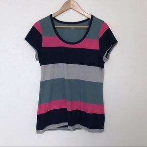 Gap; Colorful Striped T-shirt